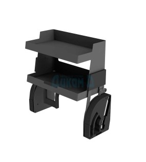 Drop-down mechanism for upper cabinet with solid bottom, Anthracite, Sige 810 PRO