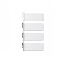 Two level pull-out basket with soft closing for cabinet 200 with solid bottoms, M-Box, white matt