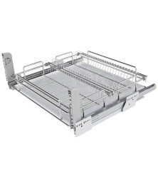 Dish rack for installation in the lower cabinet with smooth folding, Sige