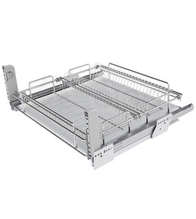 Dish rack for installation in the lower cabinet with smooth folding, Sige