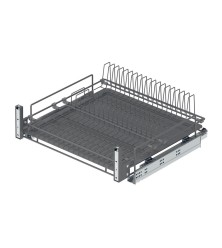 Dish drainer for built-in cabinet with Blum sliders, Anthracite, Starax
