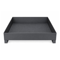 Drawer with solid bottom and soft closing, M-Box, graphite