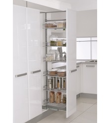 High mechanism-Column with 5 baskets to be built into a cabinet 300 mm, with normal closing, H 1850-2000 mm