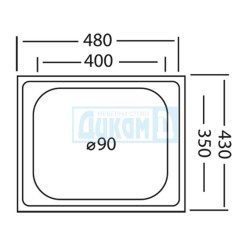Кухненска мивка БЛ 604, за шкаф 50 см