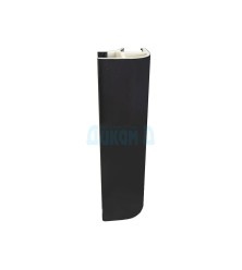 Universal PVC corner for plinth, black mat