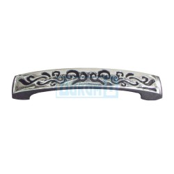 Furniture handle 1199 chrome with black inlay
