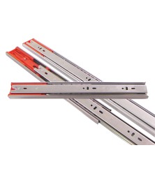 Telescopic guides (sliders) for a drawer with smooth retraction