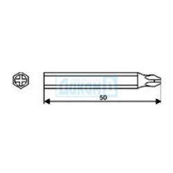 Tip for screws PZ - 50 mm Tip for screws PZ - 50 mm