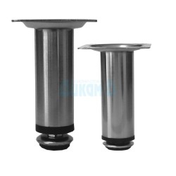 Adjustable round leg Ф30 mm - nickel mat