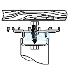 F60 leg with wheel and stopper for desks and tables