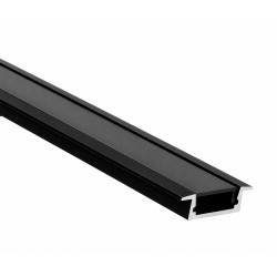 Profile for LED tape, for digging in black AP201-2