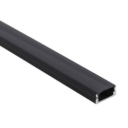 Profile for LED strip for external installation black AP207-2