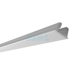 Матиран ПВЦ профил за LED лента за вкопаване