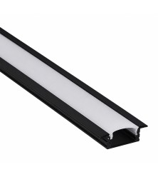 Profile for LED tape, for digging in black AP201-2