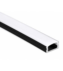Profile for LED strip for external installation black AP207-2