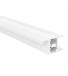 Door profile without handle and LED strip, white matte AP206-3