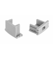 Caps for silver profile for LED strip for outdoor installation AP207