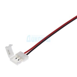 Connection for metal power supply and LED strip