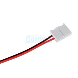 Connection for metal power supply and LED strip
