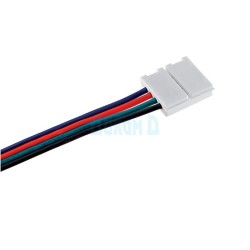 Connection for metal power supply and LED strip