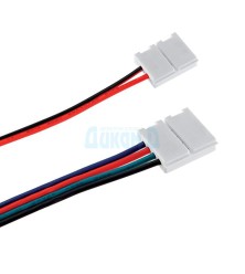 Connection for metal power supply and LED strip