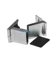 Furniture hinge for glass without drilling