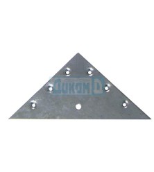 Triangular suspension plate