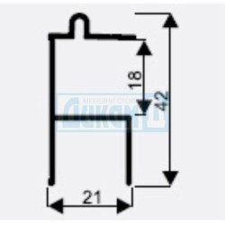 Sliding wardrobe system IDEA with top guide aluminum SEVEROL