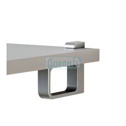 Shelf support 532 for wodden shelf 4 - 30 mm, grey aluminium