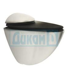 Shelf holder PELIKAN rounded - satin
