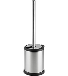 Stainless steel toilet brush holder, inox with black