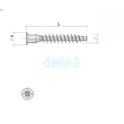 Furniture screw, VG05, Permo