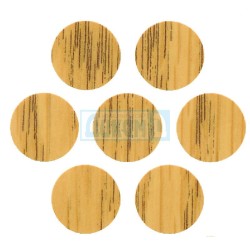 Self-adhesive screw plugs - colored